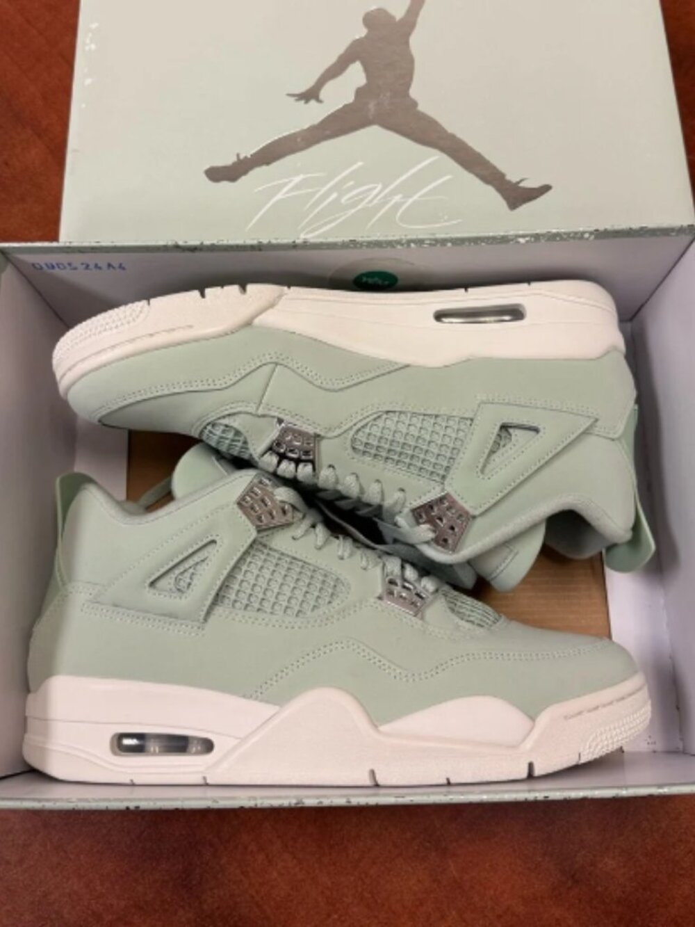 Nike Air Jordan 4 Retro Seafoam Sail Silver